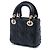 Dior Black Micro Calfskin Cannage Diamond Lady Dior - Ansicht 2