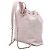 Mochila Chanel Deauville de tweed rosa con cordón - vista 2