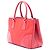 Bolsa Prada Galleria Double Zip em Tessuto e Saffiano Stitch, Vermelha, Medium - vista 2