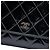 Cartera Chanel Black CC Quilted Patent Wallet On Chain - vista 5