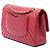 Chanel Red Medium Classic Chevron Lambskin Double Flap - vista 2