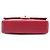 Chanel Red Medium Classic Chevron Lambskin Double Flap - vista 3