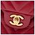 Chanel Red Medium Classic Chevron Lambskin Double Flap - vista 5