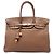 Hermès Brown Clemence Birkin Retourne 35