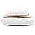 Chanel Side Packs Flap em pele de cordeiro acolchoada branca - vista 3
