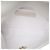 Chanel Side Packs Flap em pele de cordeiro acolchoada branca - vista 4