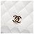 Chanel Side Packs Flap em pele de cordeiro acolchoada branca - vista 5