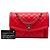 Chanel Red Large Quilted Lambskin Geometric Flap - vista 7