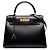 Hermès Black Box Calf Kelly Sellier 28