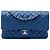 Chanel Blue Medium Classic Caviar Double Flap