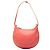 Bolsa Hobo LOEWE em couro gofrado rosa com logo
