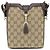 Mini Bolsa Bucket Gucci em Canvas GG Bege com Web