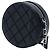 Clutch Redonda Chanel Ultimate Stitch em pele de cordeiro acolchoada preta com corrente - vista 2
