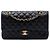 Chanel Black Medium Classic Caviar Double Flap