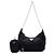 Prada Bolso Satchel Re Edition 2005 de Tessuto con Bordes de Saffiano Negro Mini - vista 7