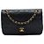 Chanel Black Medium Quilted Lambskin Double Flap