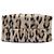 Céline Celine Beige Small Leopard Print Felt Cuir Triomphe Cabas Thais Satchel - vista 3