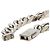 Bracciale a catena Monogram in ottone argentato Louis Vuitton - vista 6