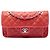 Chanel Red Medium Quilted Caviar French Riviera Flap