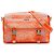 Borsa Messenger Diorcamp Piccola in Toile de Jouy Ricamata Arancione Dior
