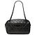 Chanel Reissue 2.55 Medium Camera Bag aus gestepptem, gealtertem Kalbsleder in Schwarz