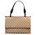 Bolsa de aba Gucci em tela GG bege