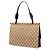 Bolsa de aba Gucci em tela GG bege - vista 2