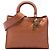 Dior Brown Large Ultra Matte Calfskin Cannage Embossed Lady Dior