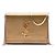 Autre Marque Saint Laurent Gold Small Metallic Grain de Poudre Monogram Kate Box Chain Crossbody