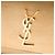 Autre Marque Saint Laurent Gold Small Metallic Grain de Poudre Monogram Kate Box Chain Crossbody - vista 6