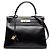 Hermès Black Box Calf Kelly Retourne 28