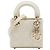 Dior White Micro Patent Cannage Lady Dior