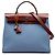 Hermès Blue Toile Herbag Zip 31