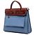 Hermès Blue Toile Herbag Zip 31 - vista 2
