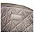 Clutch Chanel Gray Medium Studded Lambskin O Case - vista 5