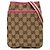 Borsa a tracolla Gucci in tela GG beige con banda Web