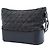Borsa a tracolla Gabrielle Chanel Medium in tweed nero e vitello - vista 2