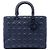 Dior Blue Large Ultra Matte Calfskin Cannage Lady Dior