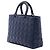 Dior Blue Large Ultra Matte Calfskin Cannage Lady Dior - vista 2