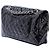 Chanel Black Medium Quilted Patent Secret Label Flap - vue 2