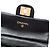 Portacarte Lady Chanel in vitello matelassé nero con logo CC e borsa con manico a catena - vista 5