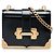 Prada Cahier Crossbody aus schwarzem Micro Spazzolato Leder
