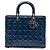 Dior Blue Large Patent Cannage Lady Dior