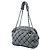 Bolso de hombro Chanel Bubble de nailon acolchado a rayas gris - vista 2