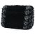 Chanel Black Medium CC Shearling and Tweed Chain Flap - vista 2