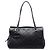 Borsa Shopping Chanel Large CC Diamond in vitello embossed nero con zip