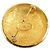 Spilla rotonda Chanel Gold CC placcata oro - vista 2