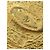 Spilla rotonda Chanel Gold CC placcata oro - vista 3