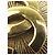 Spilla rotonda Chanel Gold CC placcata oro - vista 4