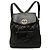 Chanel Large CC gesteppter Lammleder Rucksack schwarz mit Kordelzug